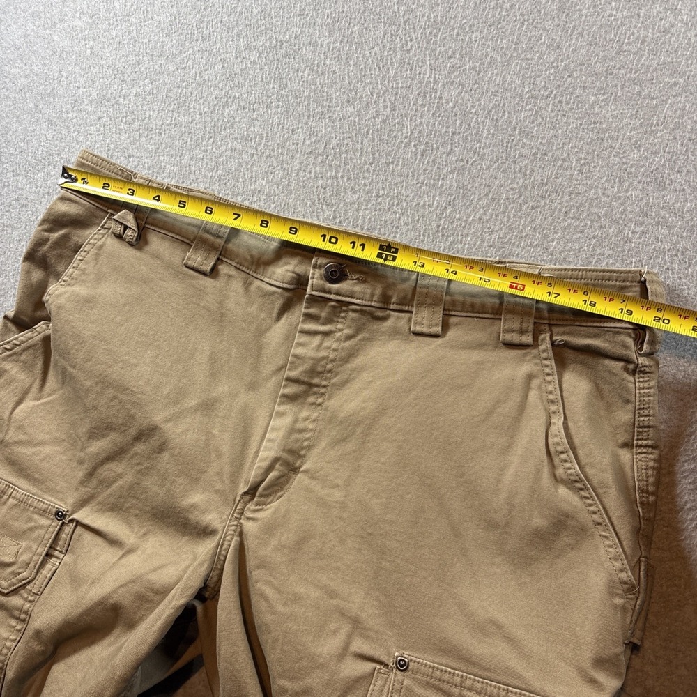 Duluth Trading Flex Fire Hose Men's 42x30 Cargo Khaki Pants Outdoor Work Canvas - Picture 4 of 10